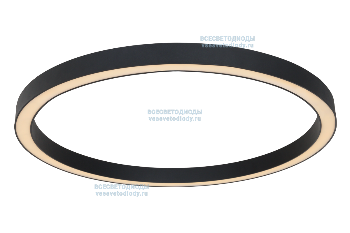Светильник кольцо светодиодное Ring 100W, D1200 мм*35, 4000К, с протоколом управления Dali, черный, накладной, IP 40