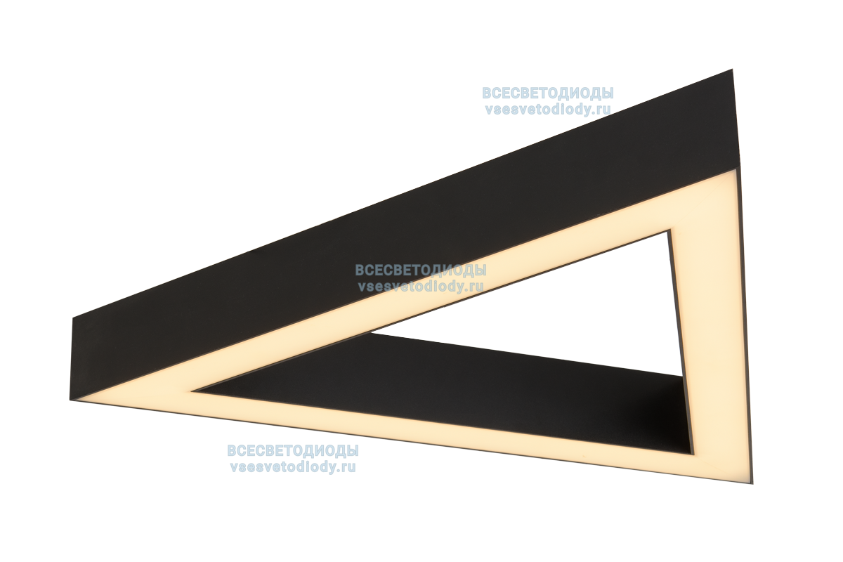 Светильник Trio 216W, 2100 мм*3, 3000К, черный, накладной, IP 40